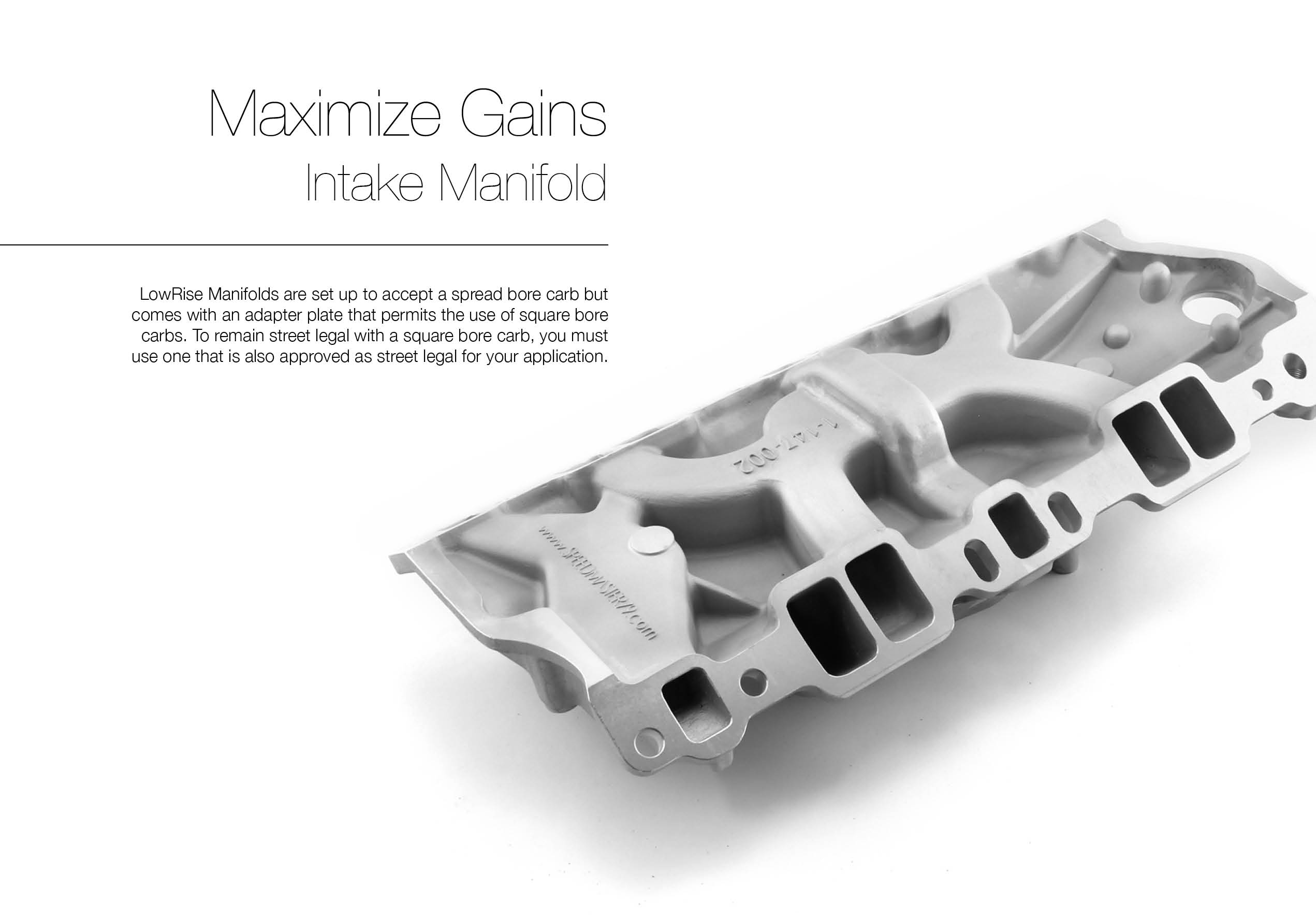 fits Chevy SBC 350 LowRise Vortec Intake Manifold Black eBay